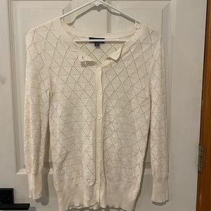 ModCloth Diamond Pointelle Cardigan- S